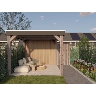 Cando Decowall Outdoor Lattenwand - Karamel - 238x14cm - 21mm - 5 Stuks
