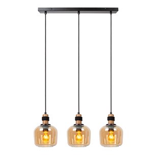 Lucide Hanglamp Ilona Amber 3xe27