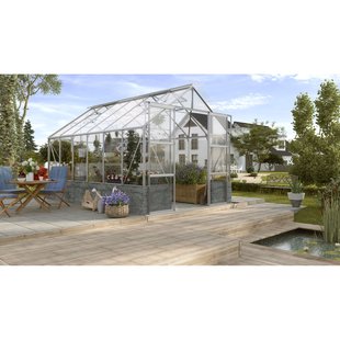 Vitavia Tuinkas Cassandra 9900 + Basis Antraciet - Veiligheidsglas 3mm - Aluminium - 257x385x249cm