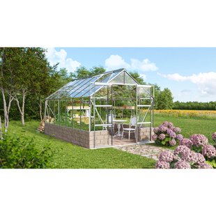 Vitavia Tuinkas Cassandra 11500 + Basis Zand - Veiligheidsglas 3mm - Aluminium - 257x448x249cm