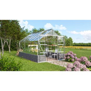 Vitavia Tuinkas Cassandra 11500 + Basis Antraciet - Veiligheidsglas 3mm - Aluminium - 257x448x249cm