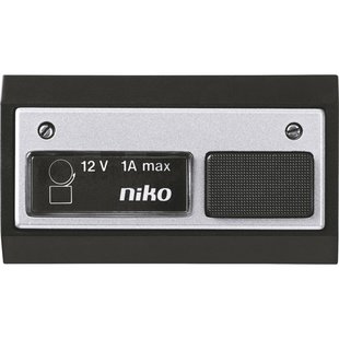 Niko Beldrukknop Bedraag 12v Zwart