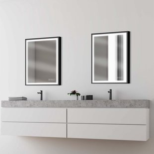 Klassieke Badkamerspiegel Swann - Rechthoekig - Zwart - 60x75 Cm