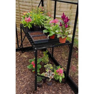 Vitavia Kweektafel 1 Niveau Zwart Aluminium 121x54x76cm