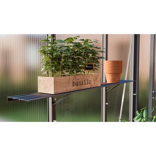 Vitavia Kit Voor Wandschap Aluminium Zwart 1222x15cm