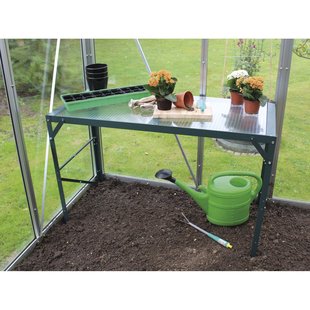 Vitavia Tafel Aluminium Smaragd Met Polycarbonaat (pc) Beglazing 16mm 121x54x76cm