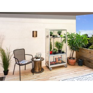 Vitavia Tuinkas Polis 350 - Veiligheidsglas 3mm - Aluminium - 81x43x168cm