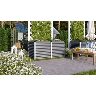 Vitavia Tuinkas Linus 858 - Graniet/geanodiseerd Aluminium - 96x188x86 Cm