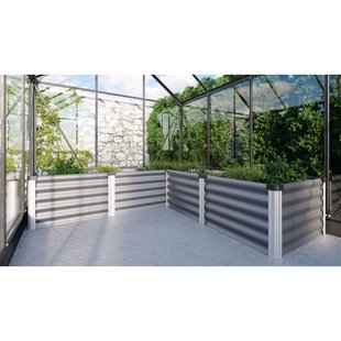 Vitavia Serre Voor Broeikas/verhoogde Kweekbak Zincalume Maat M Graniet/geanodiseerd Aluminium