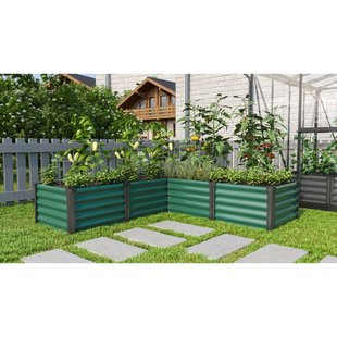 Vitavia Serre Voor Broeikas/verhoogde Kweekbak Zincalume Maat L Zeewier/zwart