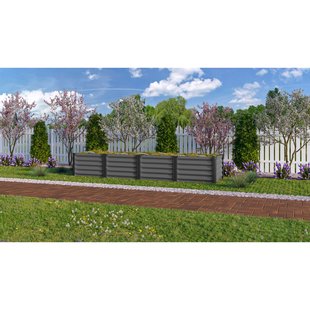 Vitavia Serre Voor Broeikas/verhoogde Kweekbak Zincalume Maat L Graniet/zwart