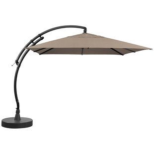 Sungarden Zweefparasol Easy Sun - 300x300cm - Licht Taupe - 360° Draaibaar Aluminium Mast
