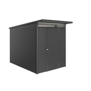 Biohort Metalen Tuinhuis Avantgarde - Donkergrijs Metallic - 180x300cm - Enkele Deur