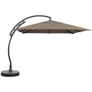 Sungarden Zweefparasol Easy Sun - 300x300cm - Taupe - Kantelbaar Aluminium Mast
