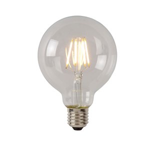 Lucide Ledfilamentlamp Globe G80 - D8cm - Dimbaar - Warm Wit - E27 - 7w
