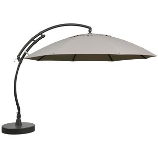 Sungarden Zweefparasol Easy Sun Xl - D 375cm - Licht Taupe - Kantelbaar Aluminium Mast 360° Draaibaar