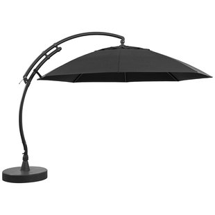 Sungarden Zweefparasol Easy Sun Xl - D 375cm - Carbon - 360° Draaibaar Kantelbaar Aluminium Mast