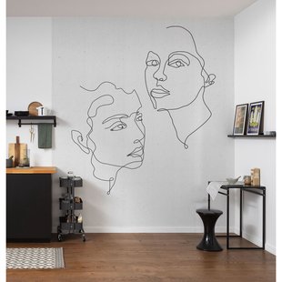 Komar Fotobehang Soul Mates - Wit - 2,50m X 200cm