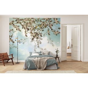 Komar Fotobehang Jolies Chansons - Blauw - 2,50m X 300cm