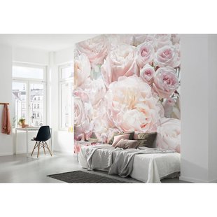 Komar Fotobehang Rozengeur - Roze - 2,50m X 300cm