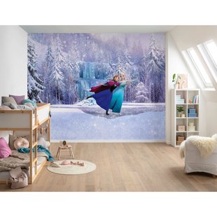 Komar Fotobehang Frozen Glace - Paars - 2,50m X 300cm