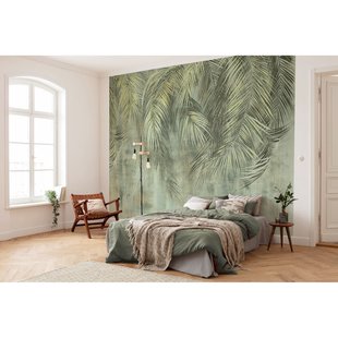 Komar Fotobehang Palmbladeren - Groen - 2,50m X 350cm