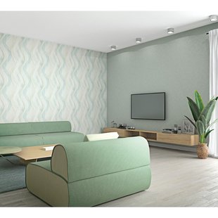 Vliesbehang Smart Art Gallery 32415 - Groen - Grijs - 10,05m X 53cm