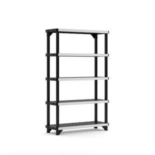 Keter Stellingkast - Fused - 197,2x45,7x122,1cm - Draagkracht 180kg - Zwart