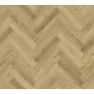 Pvc Vloer Ivory Naturel Oak - Visgraat - 4-zijdige V-groef - 5,5mm - 2,25m²