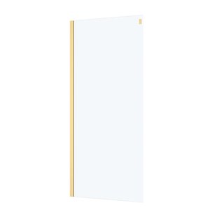 Aurlane - Zijwand Rolling 80 X 200cm - Goud Profiel - 8 Mm Helder Glas