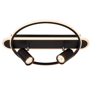 Lucide Opbouwspot Briane - Zwart - 27w