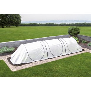 Koudewerende Plantentunnel Gemaakt Van Vlies, Kan Worden Verlengd Met 1,10 M Met De Uitbreidingsmodule.