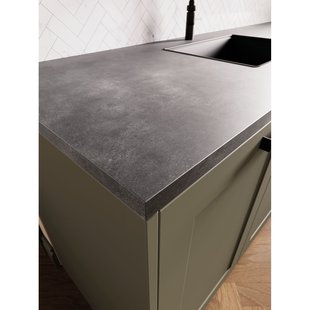 Cando - Werkblad - Aanrechtblad - Beton Antraciet - 302x63,5x2,8cm