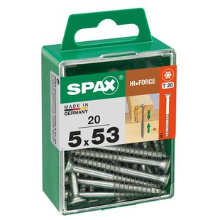 Spax Universele Schroef T-star Wirox Verzonken Kop Torx - 5x53mm - 20 Stuks