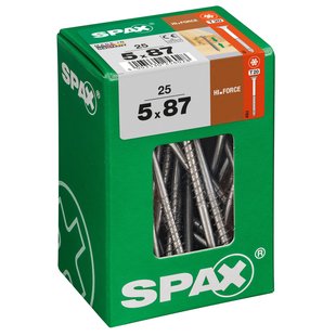 Spax Universele Schroef T-star Wirox Verzonken Kop Torx - 5x87mm - 25 Stuks