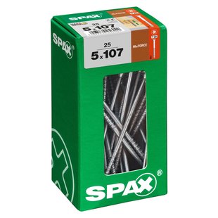 Spax Universele Schroef T-star Wirox Discuskop Torx - 5x107mm - 25 Stuks