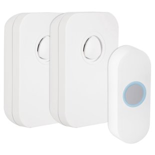 Exin Gong Set - 2 X Batterij - Beldrukker - Wit