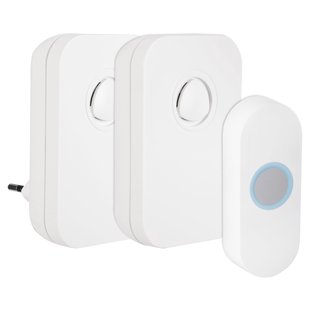 Exin Gong Set - Batterij/plug-in - Beldrukker - Wit