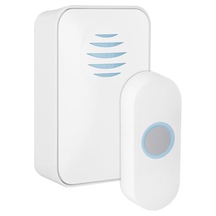 Exin Gong - Batterij - Met Beldrukker En Licht - Wit