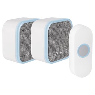 Exin Gong Set - 2 X Batterij - Beldrukker - Wit