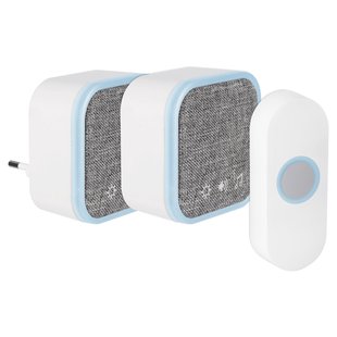 Exin Gong Set - Batterij/plug-in - Beldrukker - Wit