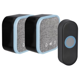 Exin Gong Set - 2 X Batterij - Beldrukker - Zwart