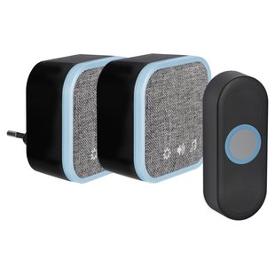 Exin Gong Set - Batterij/plug-in - Beldrukker - Zwart