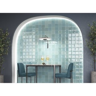 Zellige Wandtegel - Mint - Glanzend - 12x12 Cm - 0,55 M²