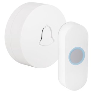 Exin Gong - Rond - Batterij - Met Beldrukker - Wit