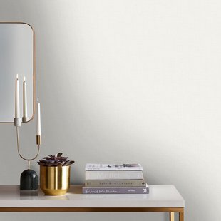 Decomode Vliesbehang Mat Textiel - Gebroken Wit - 10,05m X 52cm