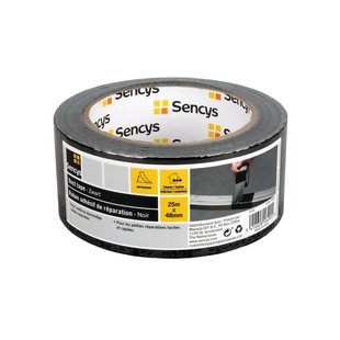 Sencys Duct Tape - Zwart - 25m X 48mm