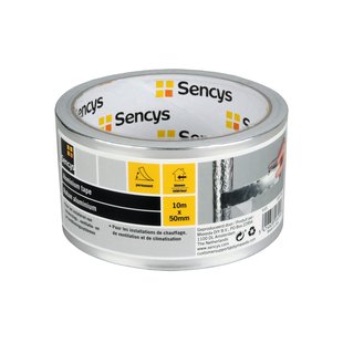 Sencys Aluminium Tape - 10m X 50mm