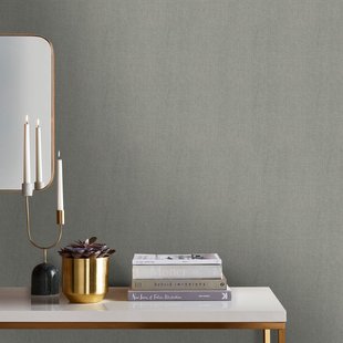 Vliesbehang Weefsel Luxe - Groen - 10,05m X 52cm