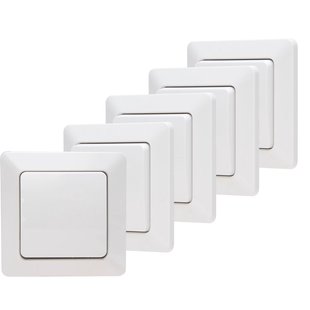 Sencys Ottawa Wisselschakelaar Arctic Wit 4+1 Gratis